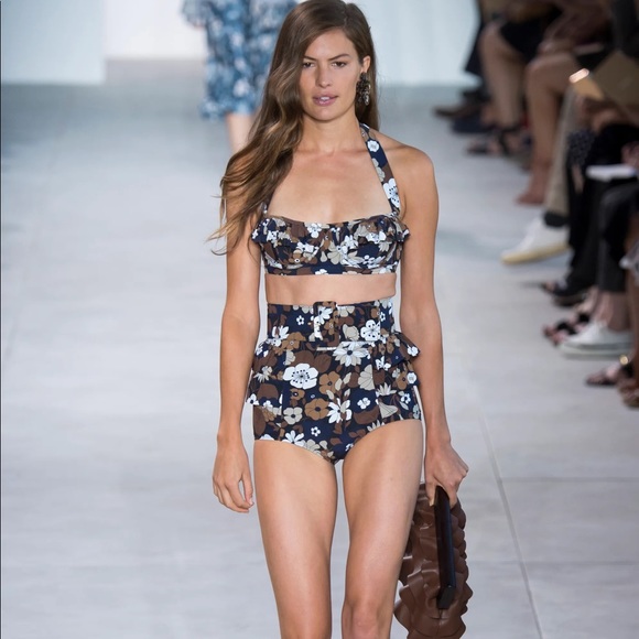 Michael Kors Collection Runway Vogue Nutmeg Flower Belt Wide Retro main image 9